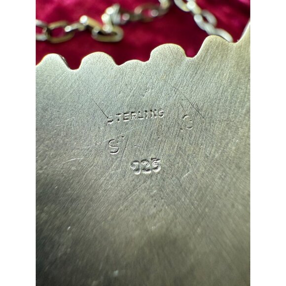 Sterling Silver with Spiny Oyster & Leaf Accents 20 inches - Picture 4 of 5